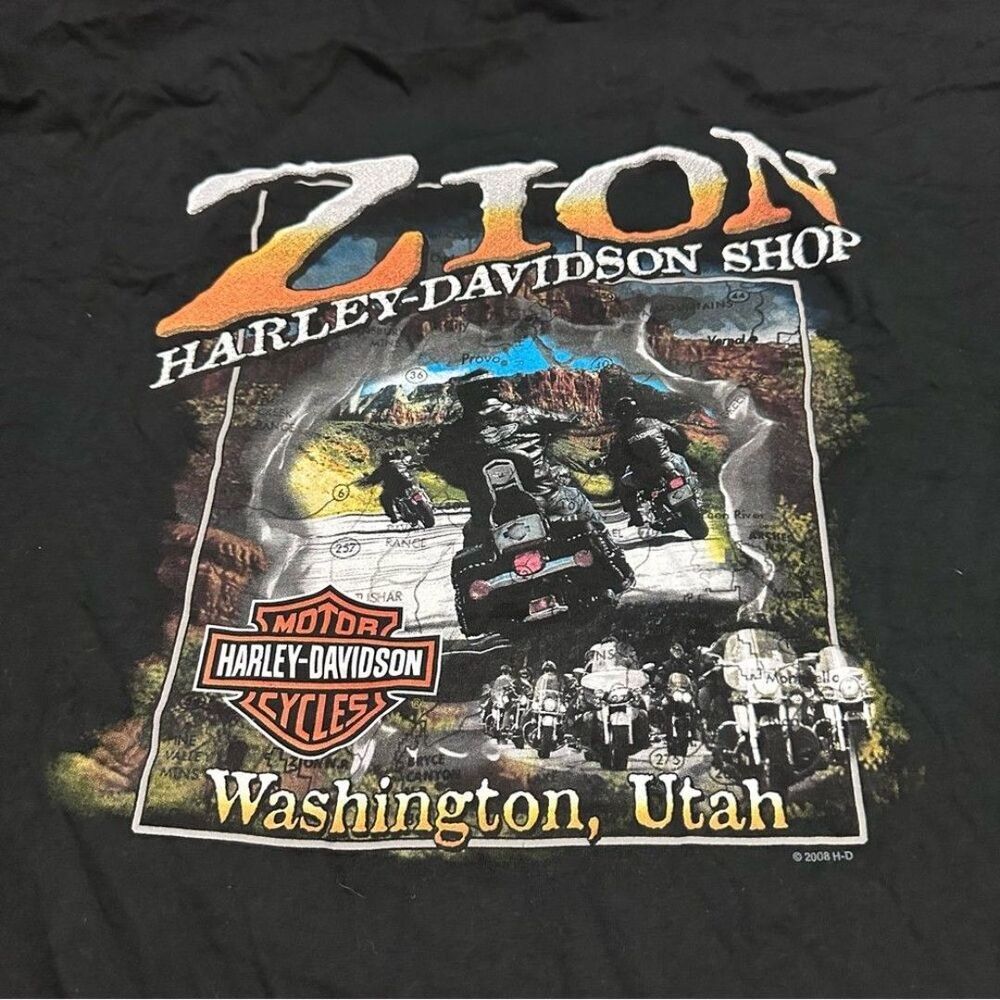 Harley-Davidson Black T-Shirt for Men size 2X - Picture 9 of 10